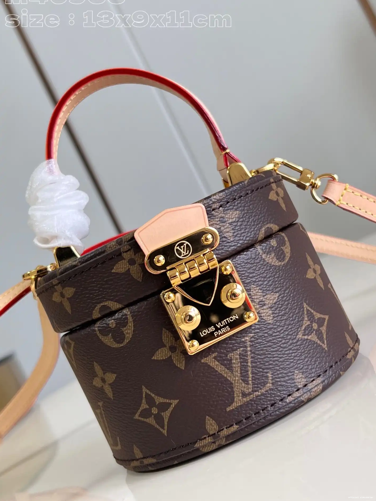 Official oldcobbler VUITTON LOUIS Scott-13.5*9*11.5CM 0623